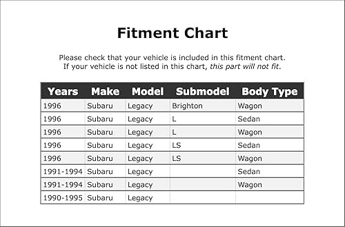 Miniatura 2 de Juego de pastillas de freno de disco delanteras compatibles con Subaru Legacy 1990 1991 1992 1993 1994 1995 1996 PC-705127