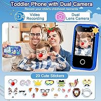 Kids Smart Phone Girl, Christmas Birthday Gifts for Boy Girl Age 3-10 Kids Toys Cell Phone,Touchscreen Toddler Learning Play Toy Phone - Image 4