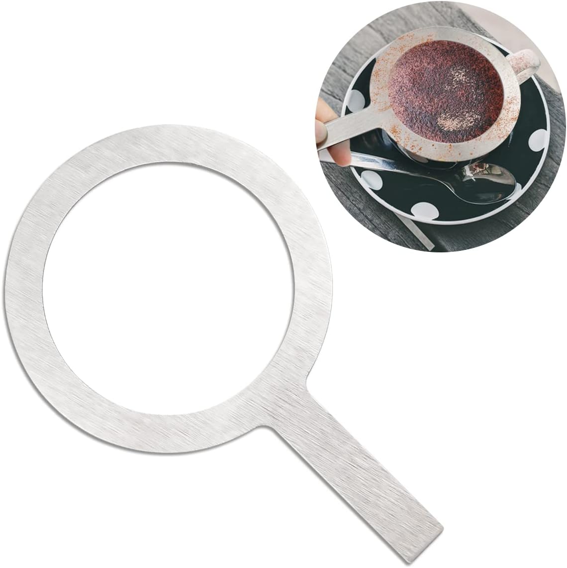DOERDO Stainless Steel Baking Cup Milk Coffee Cup Rim Protective Cover Cup Rim Washer Gaskets for Dessert