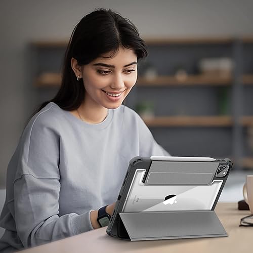 Miniatura 9 de Fintie Funda híbrida resistente para iPad Pro de 11 pulgadas (4 y 3 generación) 20222021, funda protectora transparente resistente a prueba de