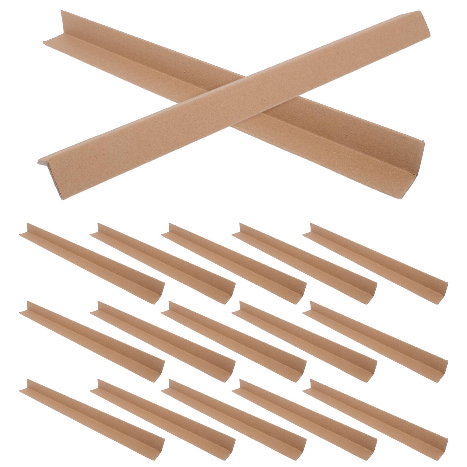ULTECHNOVO Lot de 20 Protections d'Angles en Carton Renforcé Coins d'Emballage L pour Cadres et Meubles Protections de Bords Écologiques et Recyclables Adaptées pour Expéditions et