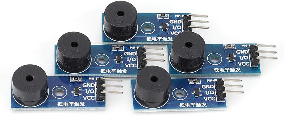 Passive Buzzer Module 5 Pcs Low Level Trigger Electronic Sound Module with 3 Pin Control for DIY Projects 3.3V to 5V
