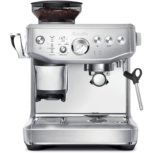 Breville Brushed Stainless Steel The Barista Express Impress Coffee Maker - Silver, BES876BSS
