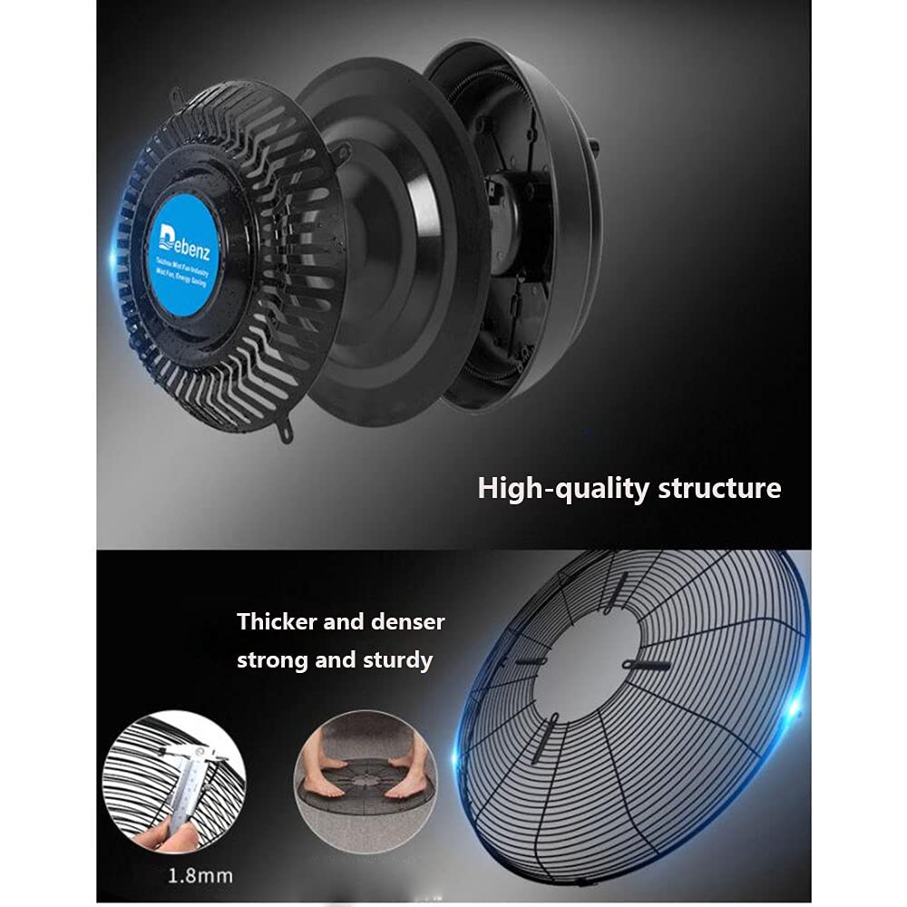 Ventilatore Portatile Nebulizzatore Con 3 Velocità, Funzionamento Silenzioso, Alte Prestazioni, Elegante Ventilatore Nebulizzatore Da Esterno Con Motore In Rame, Ventilatori Da Patio Per Rinfrescare