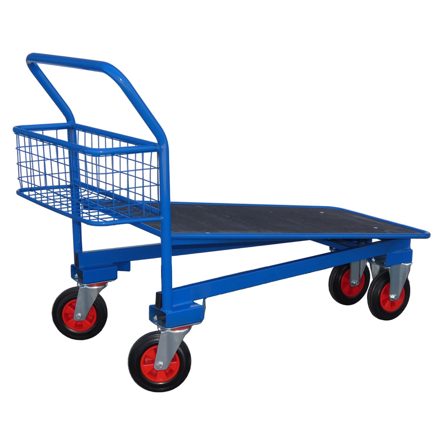 Lift Mate Blue Liftmate Heavy Duty Platform Trolley, Cash & Carry Cart, 500Kg Capacity, Nesting Stock Trolley