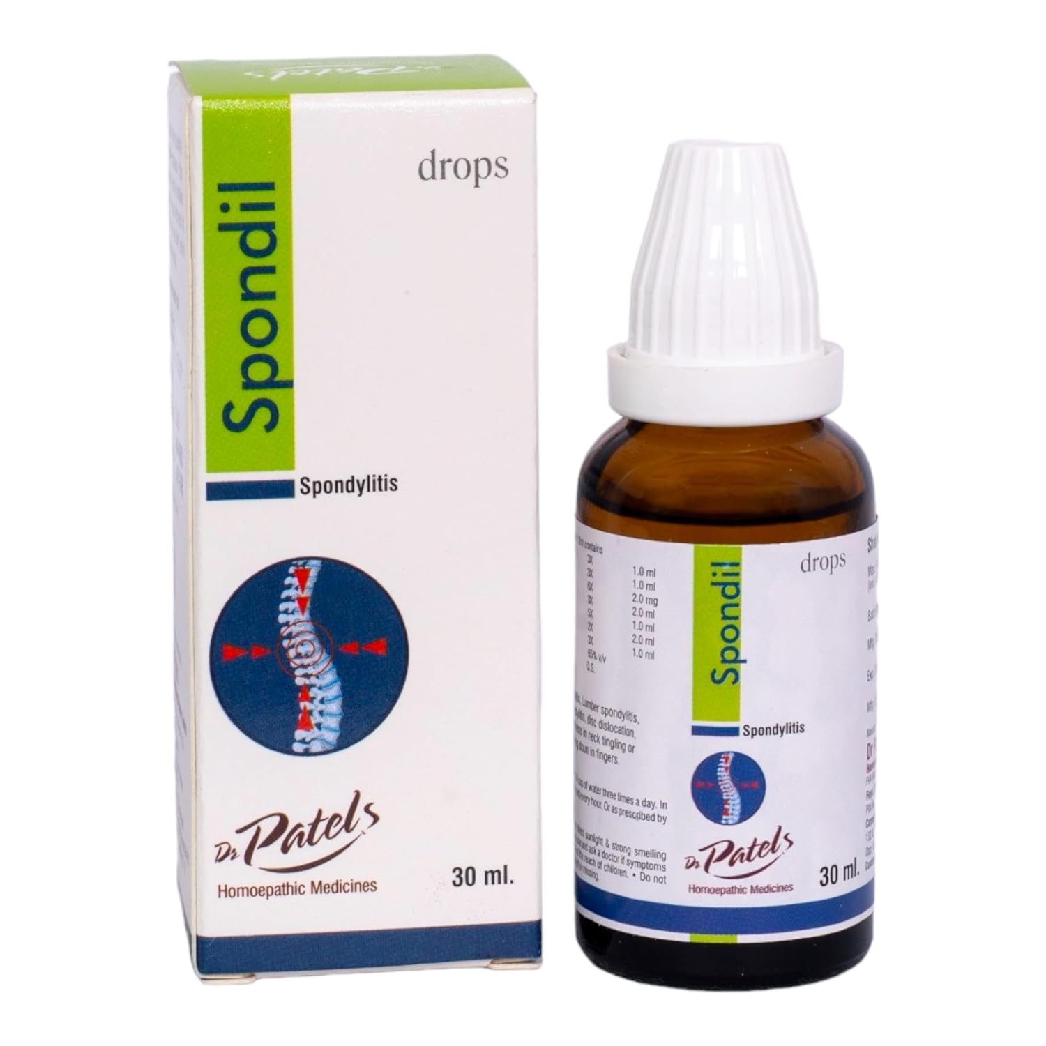Dr Patels Homeopathic Spondil Drops for Cervical Spondylitis | Help To relief pain from spine, neck and back – 30 ml (B0CNTLMW2P) Amazon Price History, Amazon Price Tracker