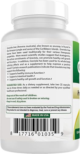 Miniatura 7 de Best Naturals Graviola Cápsulas Annona Muricata, 600 mg, 120 unidades