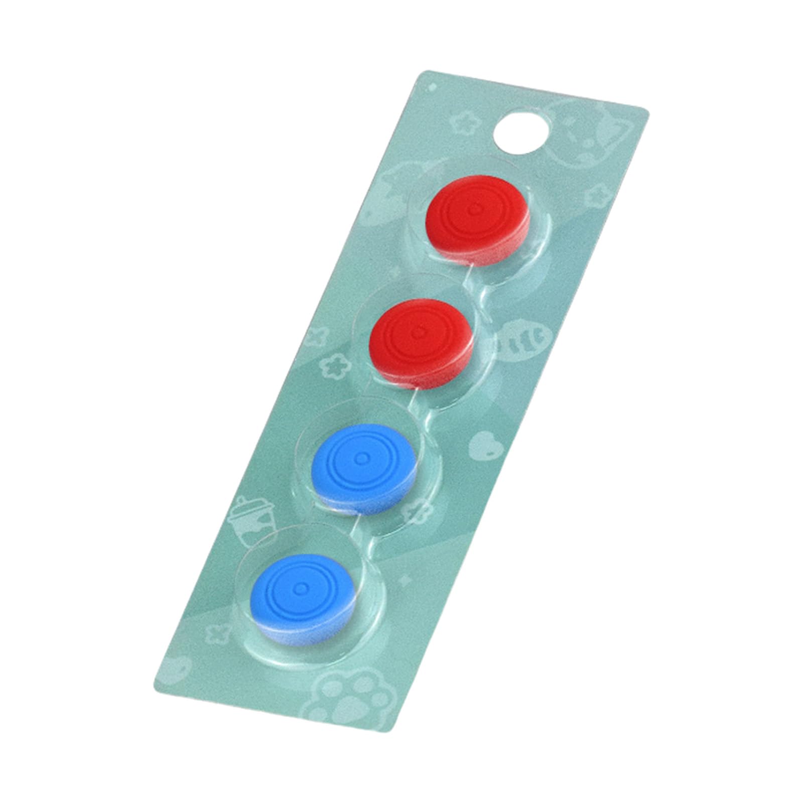Sisyeuo 2 Red 2 Blue Console Silicone Joystick Caps Soft Texture Gaming Accessories Wear Proof Design Comfortable Thumb For Rg556 Silicone Joystick Protectors