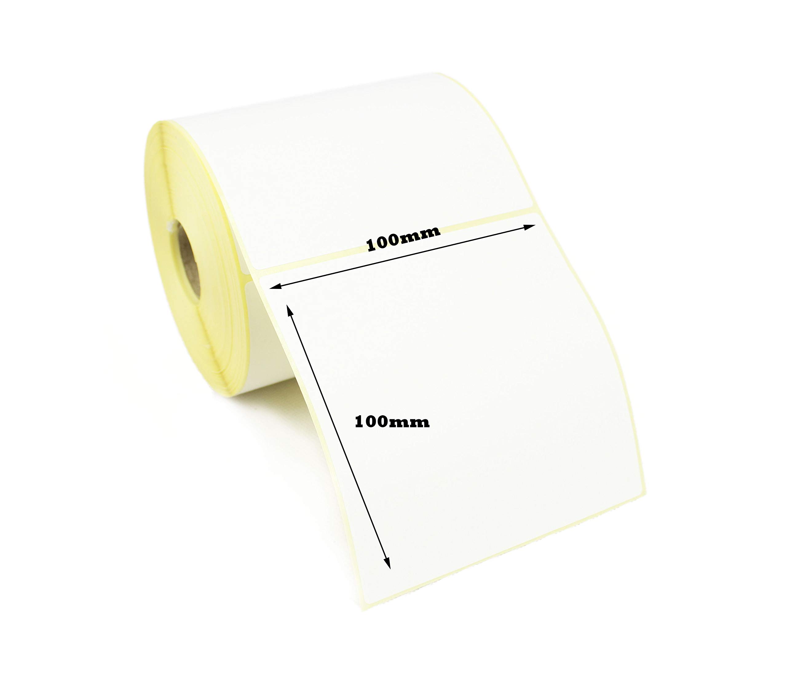 Label Metrics - 100mm x 100mm Direct Thermal Labels for Zebra, Citizen, Sato, Eltron, Datamax, Brother, UPS, Honeywell (50 Rolls)