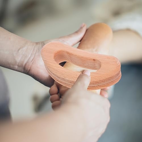 Miniatura 5 de Herramienta de masaje ergonómica Guasha Herramienta de masaje de raspado multifuncional, masajeador de manos para músculos, material de madera