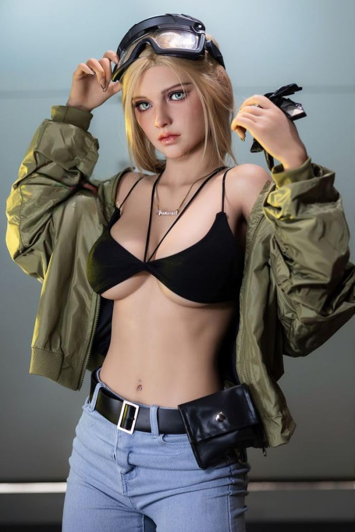 Realistic Life Size Sex Dolls Full Size Sex Doll with Lifelike Jelly Breast&Feet Standing Adult Sex Dolls for Men TPE Silicone Full Body Female Torso Love Dolls Sex Toys