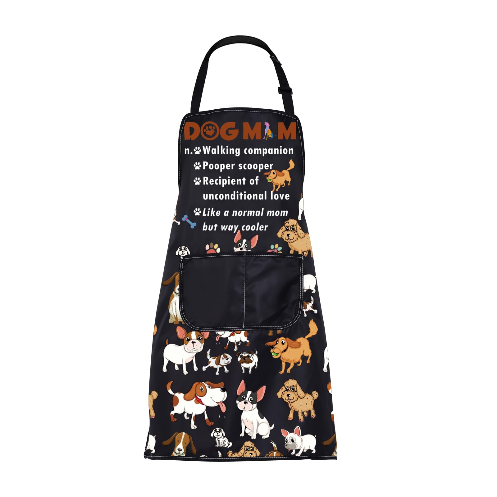 Amazon.com: BNQL Dog Mom Apron Dog Mom Gifts Cute Dog ...