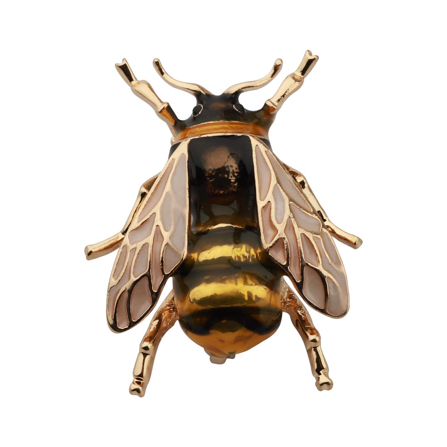 bobaunaGold Tone Honey Bee Insect Series Brooch Pin Accessories For Her