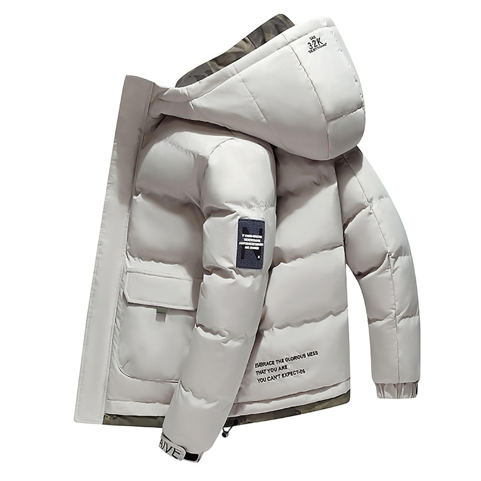 TYUIOP Giacca da Lavoro Bomboniere Cresima Cappotto Lungo Uomo Invernale Nero Giacca da Uomo con Cappuccio Casual Sportivo Leggero Softshell Jacket Antivento Impermeabile per Esterni Giacca