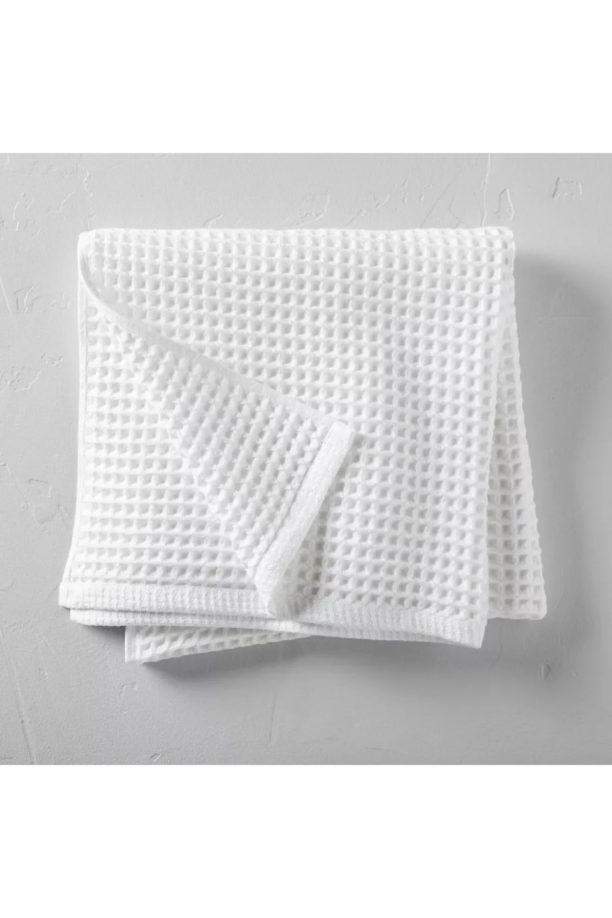 Vivazle Waffle Towel for Bathroom 59x30 Inches, Turkish Bath Towel, Cotton Bath Towel, 6 Color Option, Mint Green, Brown White, Anthracite, Powder