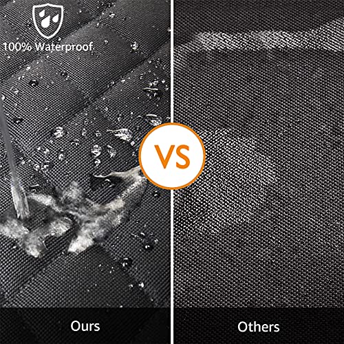 iBuddy Dog Car Seat Covers 100% Waterproof, Dog Seat Cover with Side Flaps from Scratching, Pet Seat Cover for Back Seat of Car/SUV/Truck Machine Washable… (Truck)