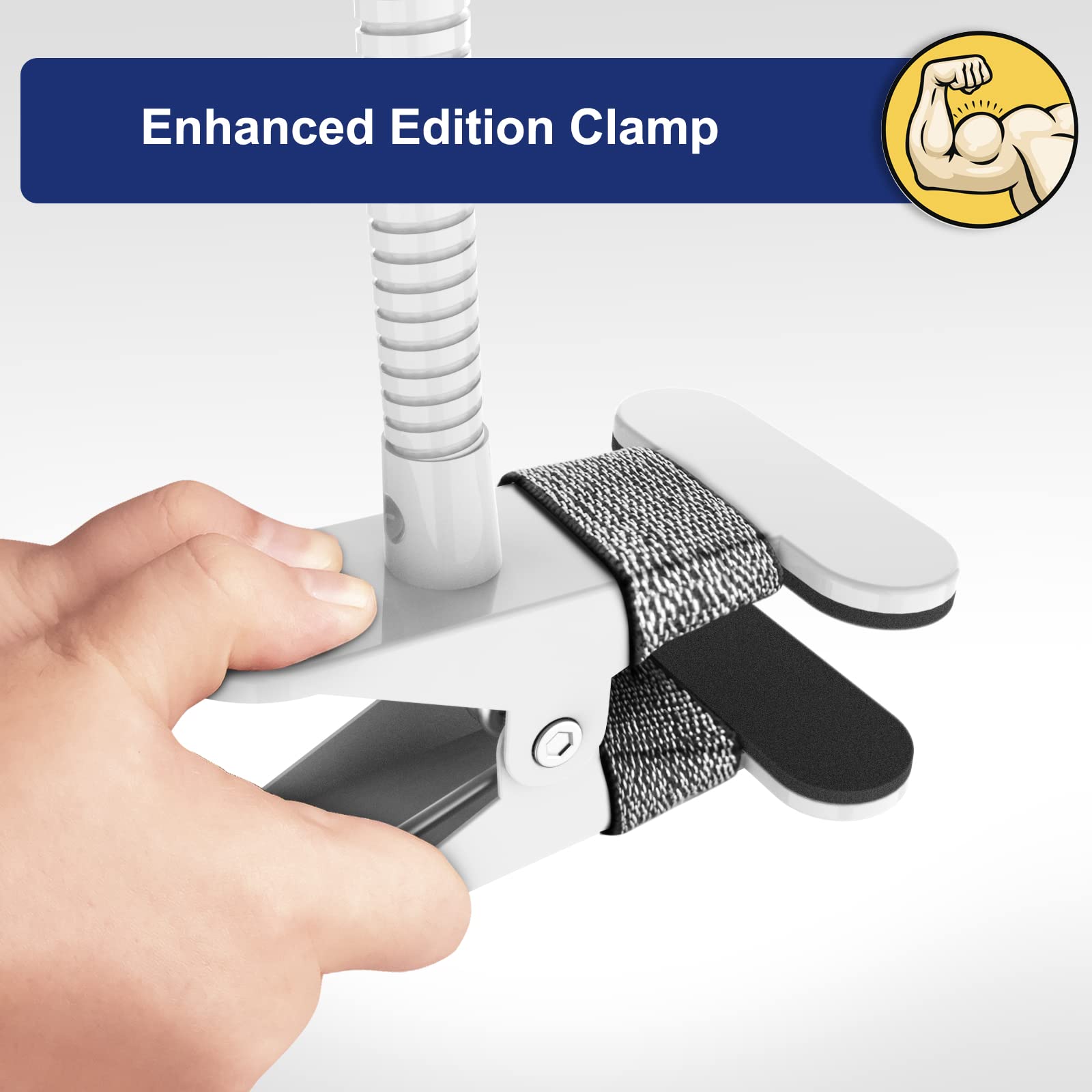 Lampe loupe 3X avec Pince USB, Lampe loupe à Pince à lumière du Jour avec 6 réglages d'éclairage réglables, loupe avec lumière LED pour Lire Les travaux manuels, Les Loisirs de Couture