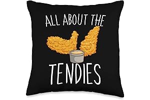 All About the Tendies Novelty Throw Pillow