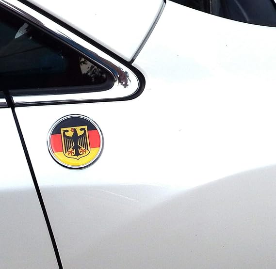 Black Widow Flag 2.75 Car Chrome Round Emblem Decal 3D Badge