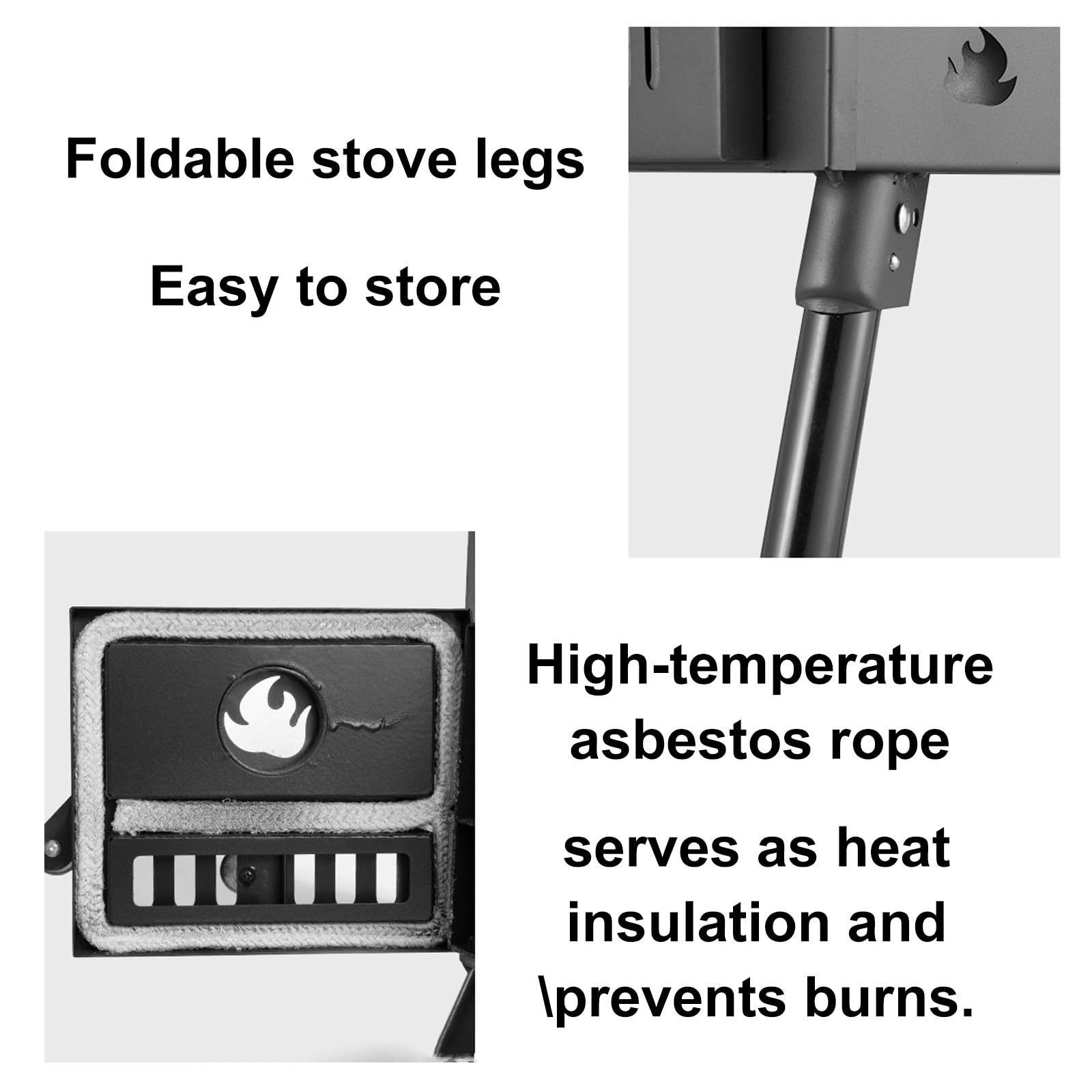 Mini Barbecue Portatile Piano del Tavolo Pieghevole Cucine da Campeggio Tendas Include Maniglia Piano Cottura Rimovibile Adatto per Campeggio e Uso Esterno(B,77.5 * 49.5cm)