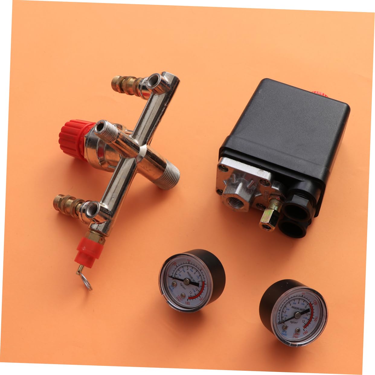 Pressostato per Compressore Aria in Metallo 16a 1, 25 Mpa | Controllo Pressione, Installazione Semplice, Risparmio Energetico, Adatto a Compressore ad Aria