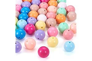 Beadthoven 120pcs Silicone Beads 20mm