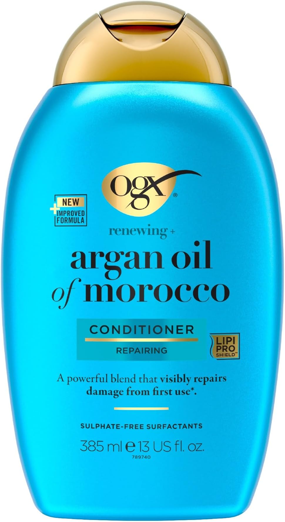 OGX Argan Oil of Morocco Hair Conditioner, Hydrate and Repair, Intensively Moisturises, for Dry and Damaged Hair, Sulfate Free Surfactants, 385ml