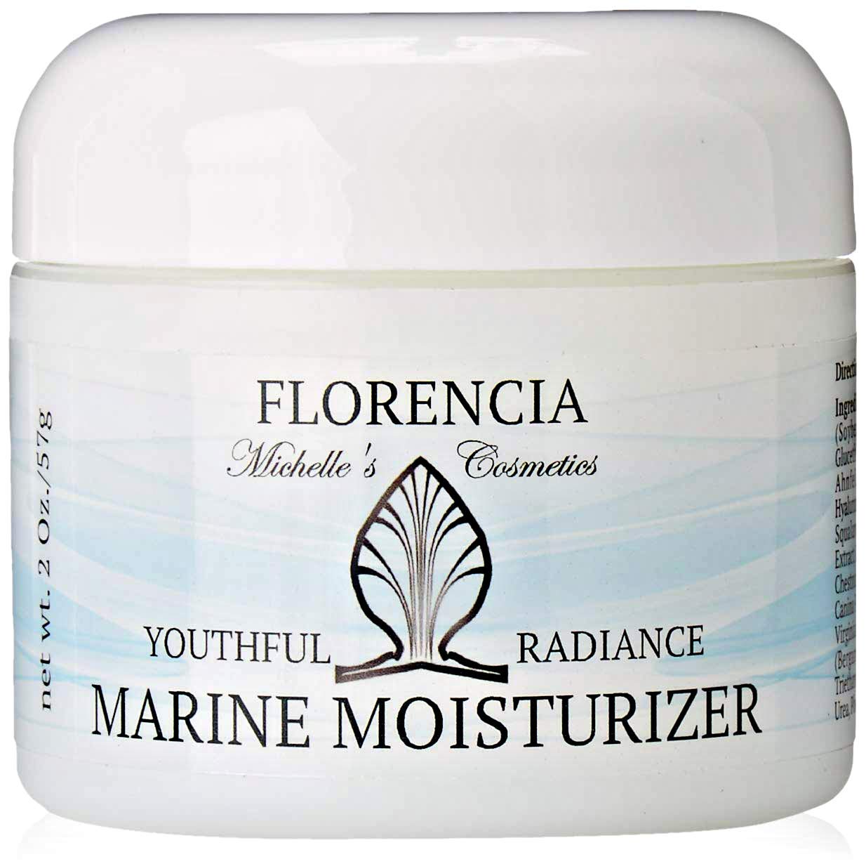 Florencia Restorative Marine Moisturizer Youthful Radiance; Face & Neck Cream Ultra Hydrating with Hyaluronic Acid, Anti-Aging, Firming, Restorative, Wrinkle Reducing, Nourishing Cream for Men & Women
