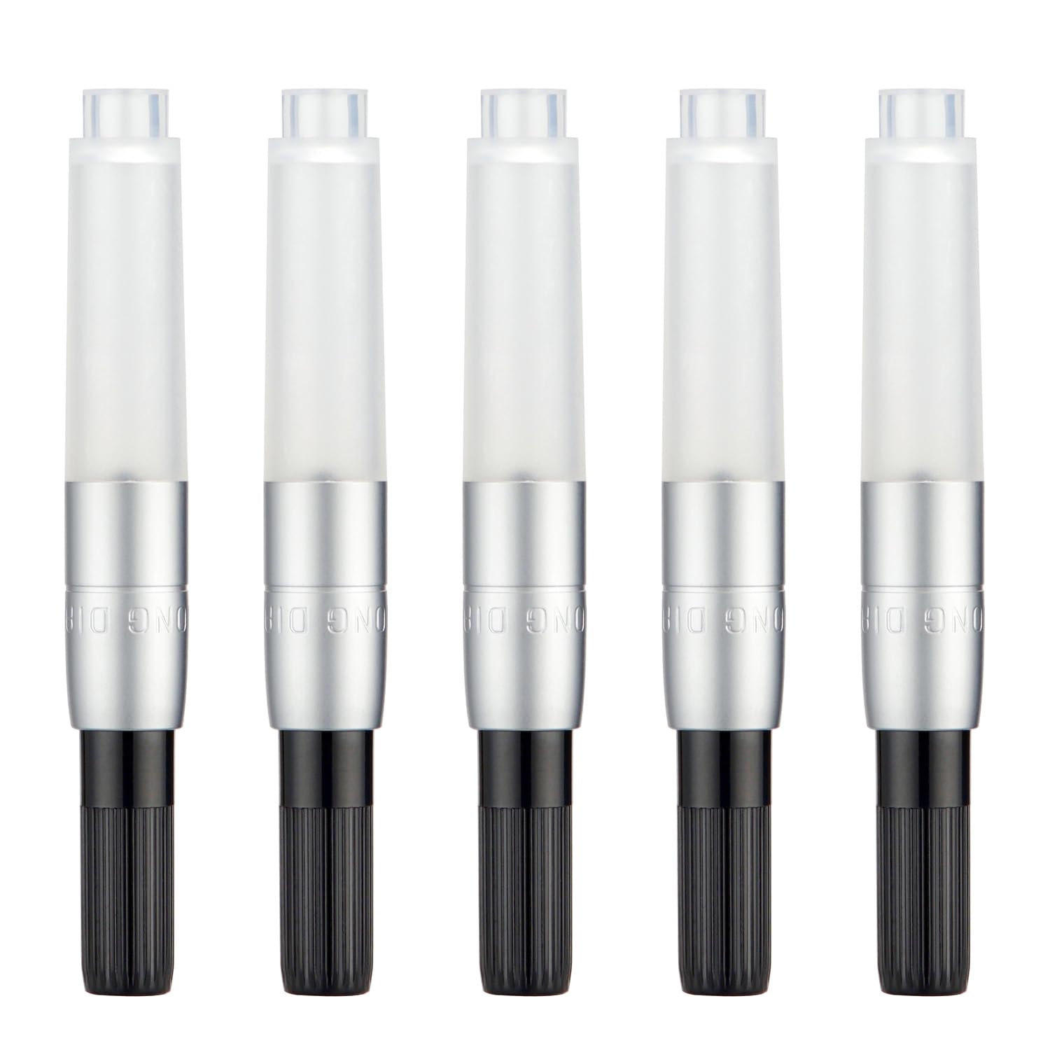 HONG DIAN Fountain Pen Ink Converter Set of 5 Packs, Bpre Diameter 3.4mm, Short Style Compatible with Mini Pocket Fountain Pen M1 M2
