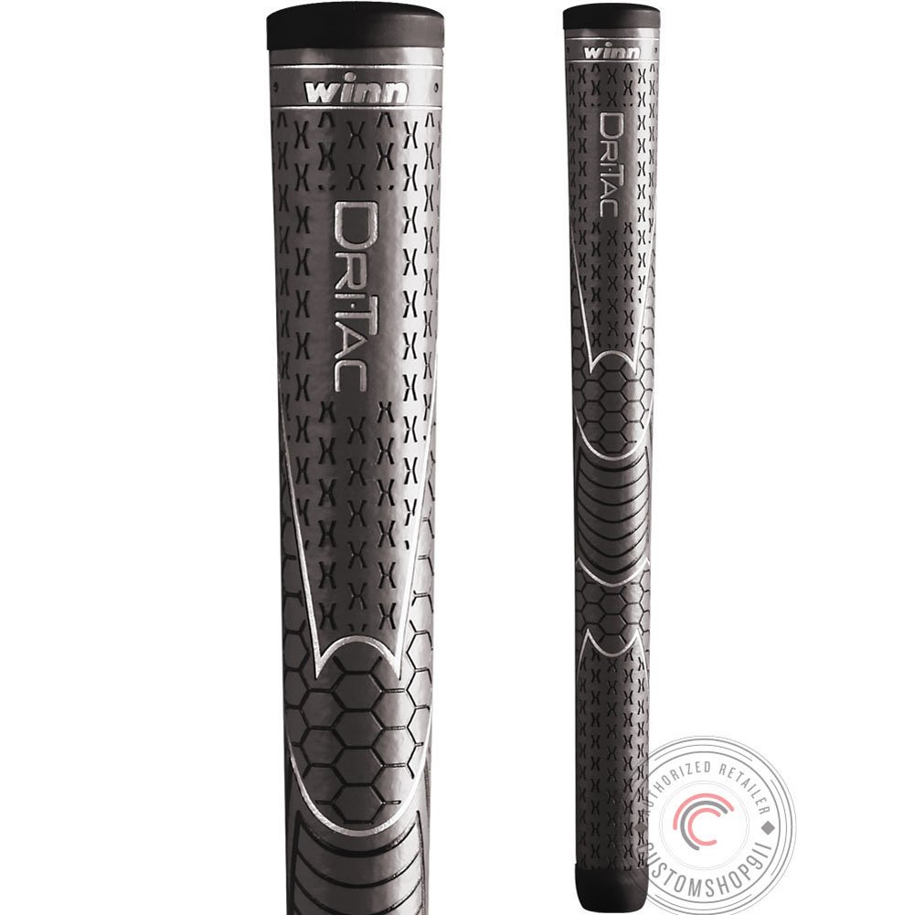 Amazon.com : Winn Set of 9 DriTac Oversize AVS Gray Golf Grip