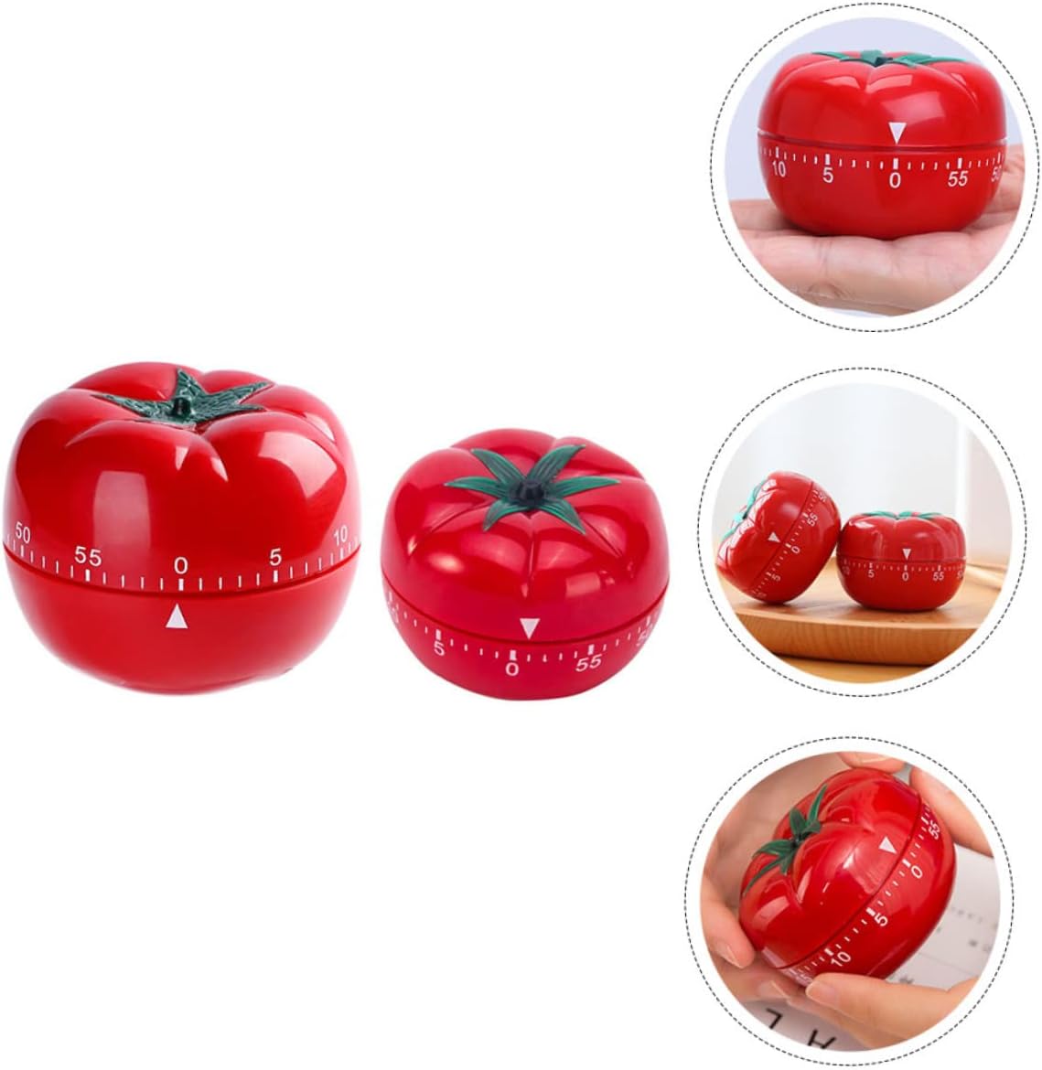 デジタルタイマー、キッチンタイマー、2個 トマトタイマー カートゥーンカウントダウンタイマー デジタルキッチンタイマー キッチンアラ