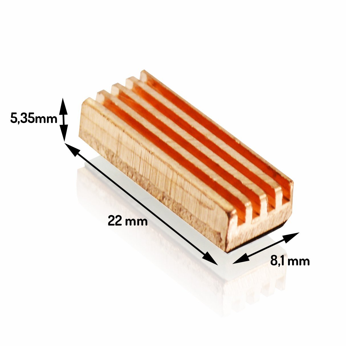 Buy AABCOOLING RAM Heatsink 4 a set of 8 Copper Heatsinks for RAM and