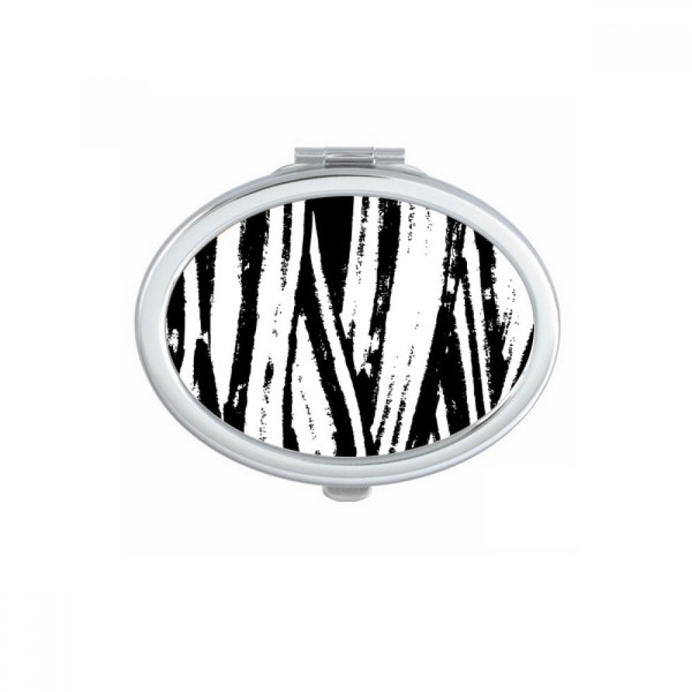 Miroir de poche texture vague pour retouches maquillage rapides au bureau