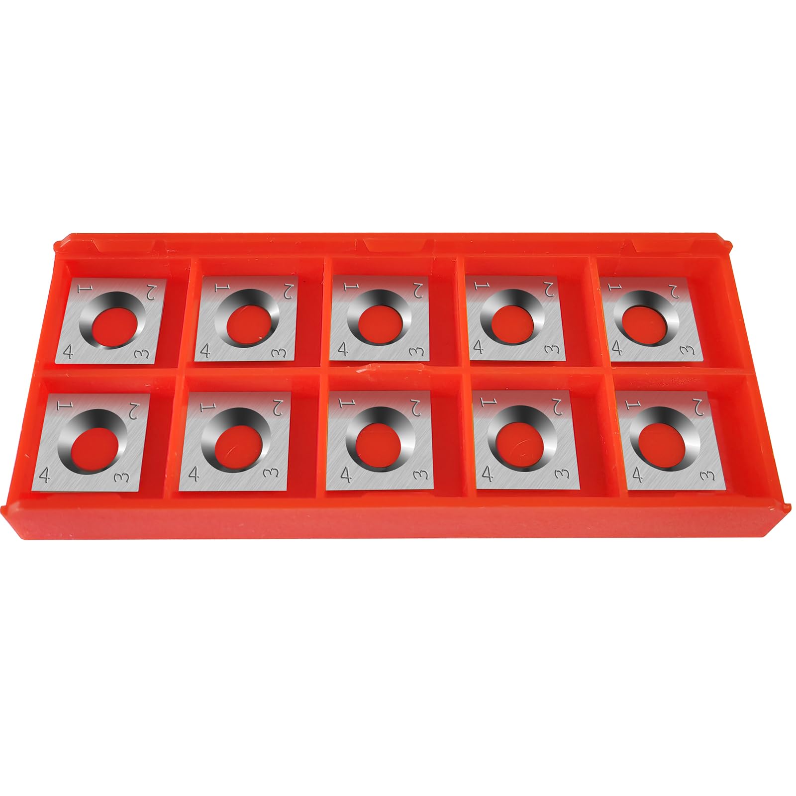 15×15×2.5mm Square Carbide Inserts for woodturning, Tungsten Carbide Cutter Inserts Set, Woodworking Cutter Fits Spiral Helical Planer Cutter Head or