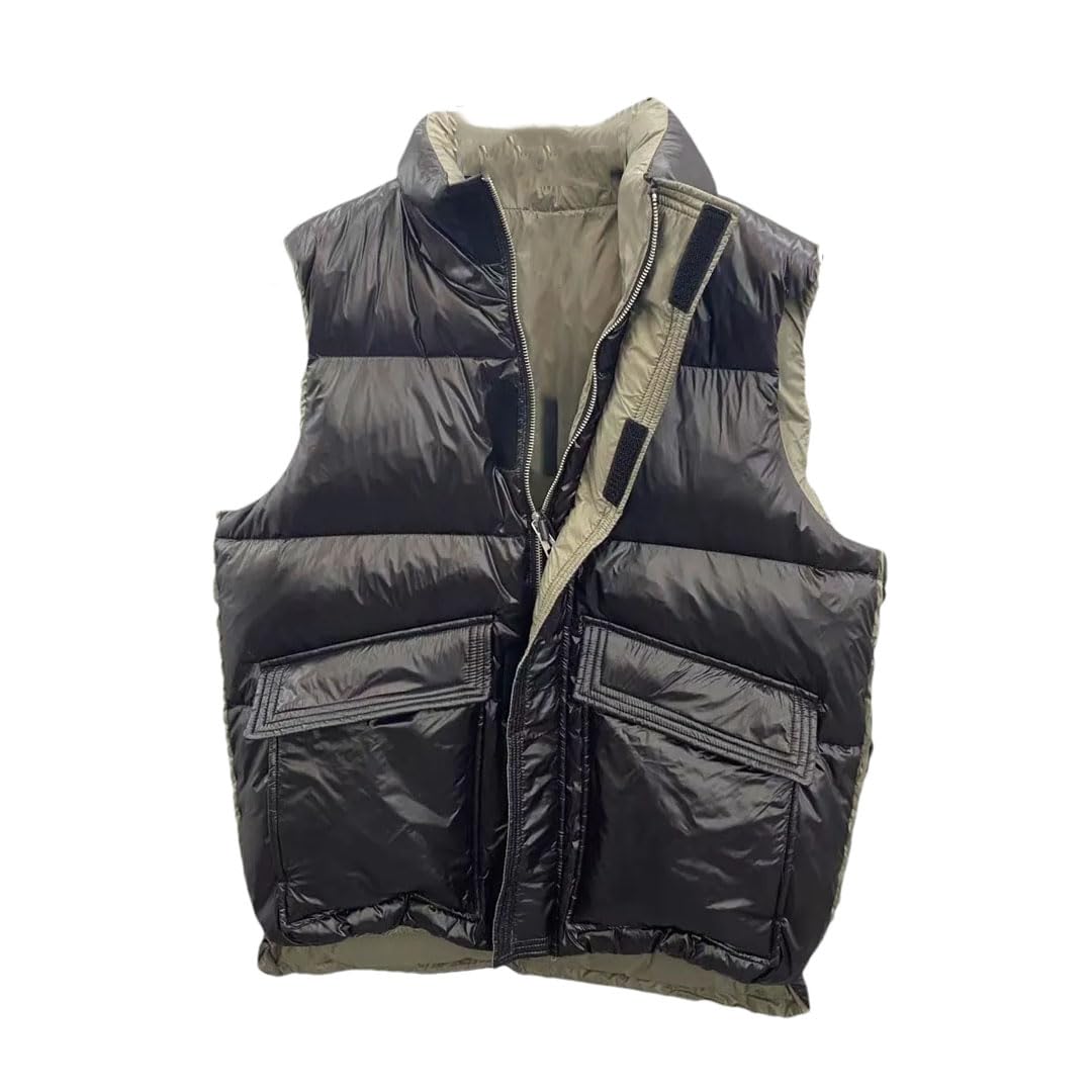Vogrtcc Chaleco De Plumón De Pato Blanco Para Hombre Chalecos Cálidos De Invierno Chaquetas De Invierno
