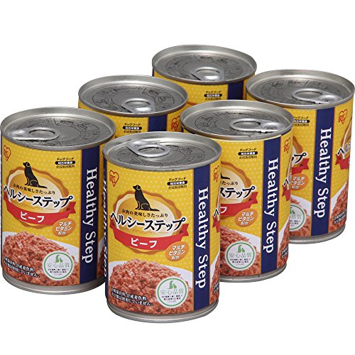 アイリスオーヤマ ヘルシーステッププラスワン ビーフ 犬用 375g×6個 P-HLC-B×6