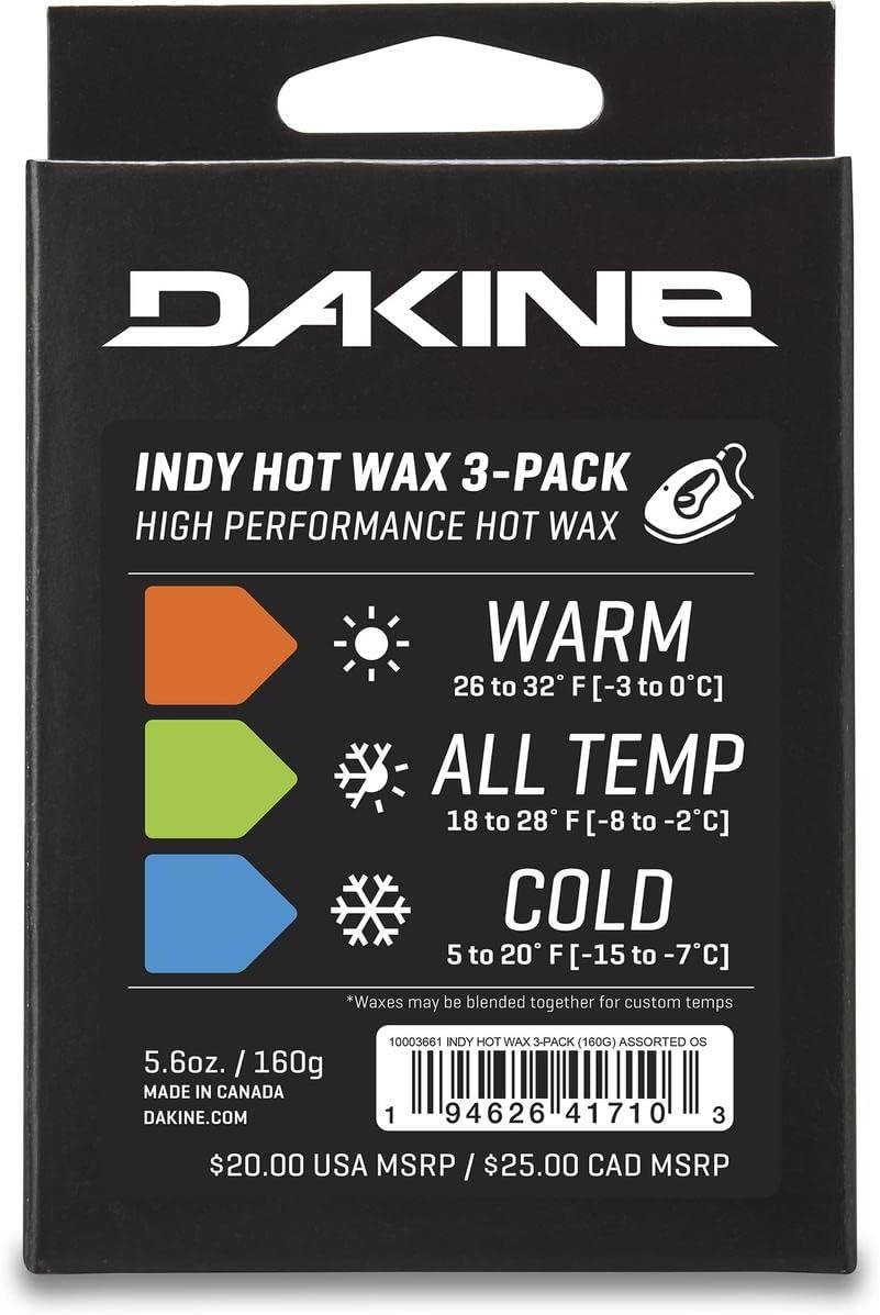 Dakine Indy Hot Wax 3-Pack 160G - Assorted, One Size