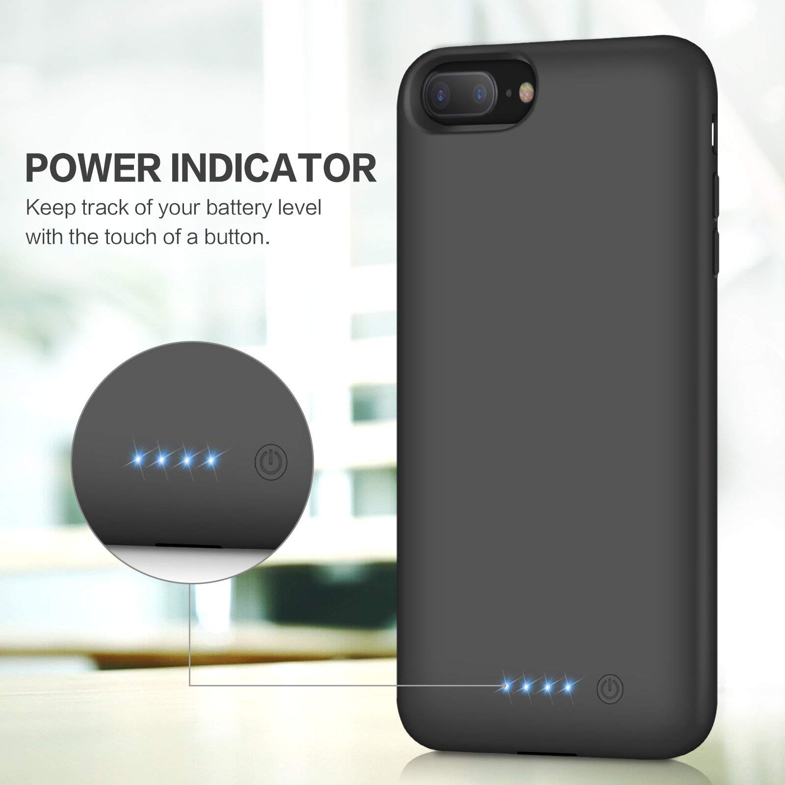Amazon.com: Battery Case for iPhone 8plus/7plus/6 Plus/6s Plus