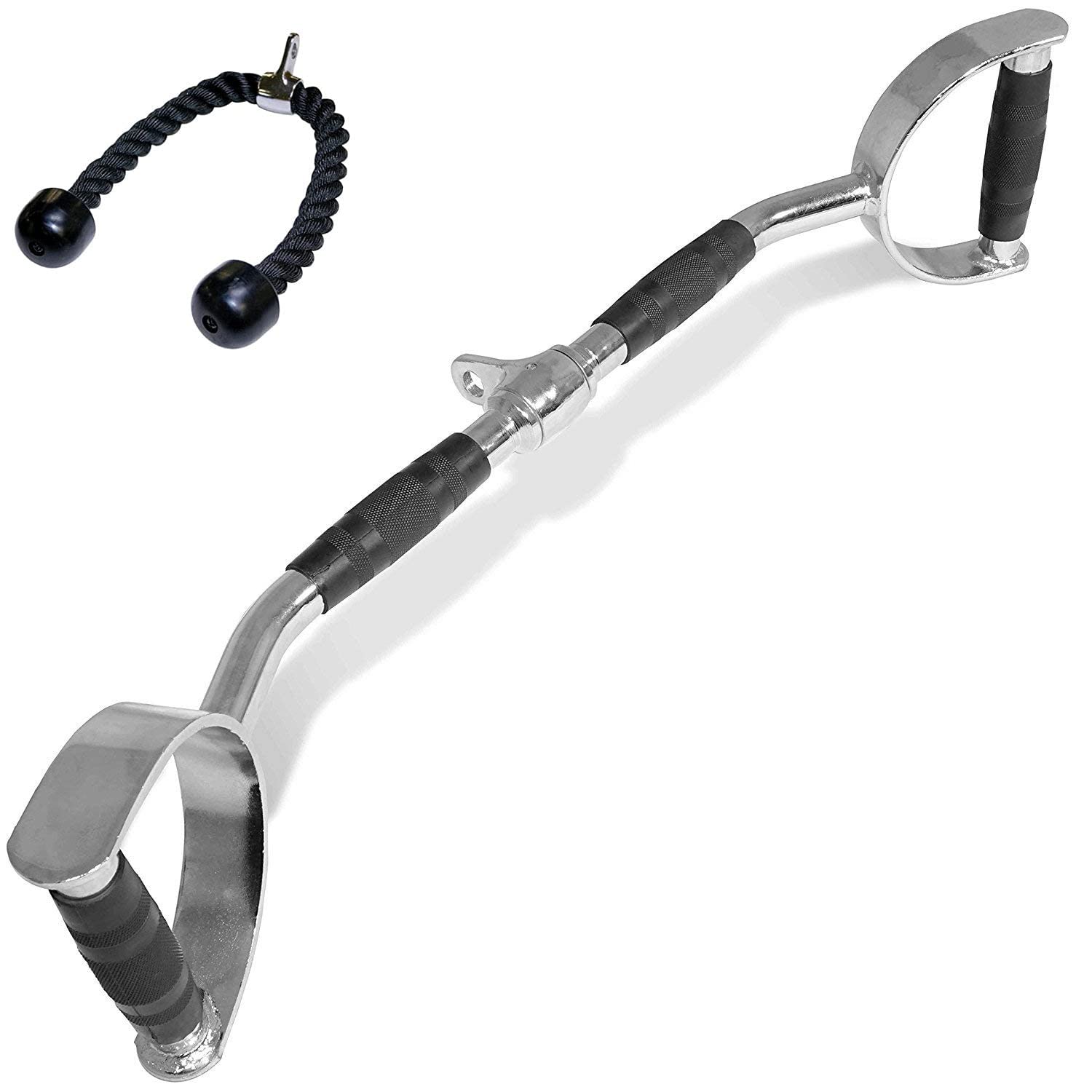 M ART Gym Double D High pully Handle bar With Grip + Triceps Rope Free. (B0B1BWMC5R) Amazon Price History, Amazon Price Tracker