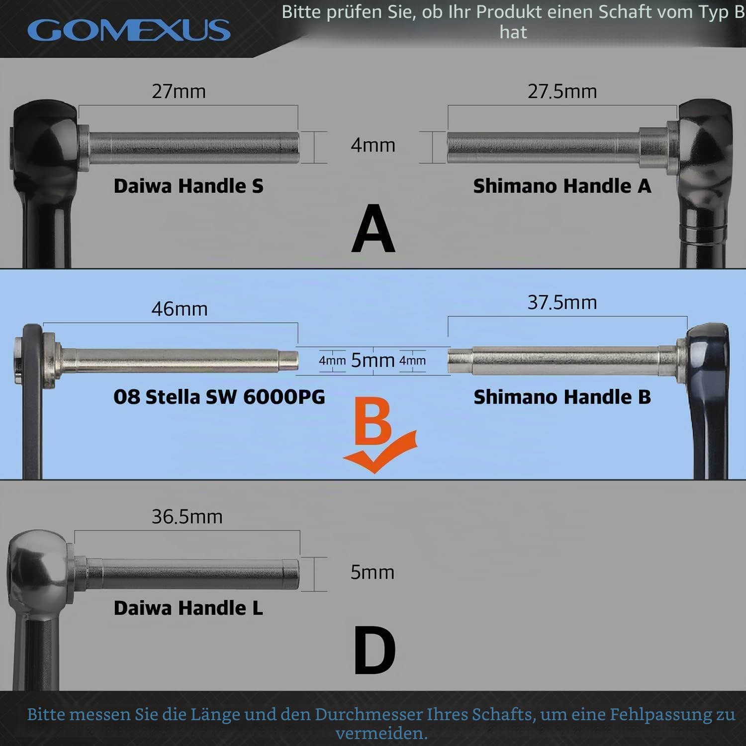 GOMEXUS 35/38/41mm Aluminium Knauf Angelrolle Passend für Shimano Stella FI Sustain FI Daiwa Certate LT Luvias Spinnrolle Kurbelknauf Direktinstallation, Power Knob Bohrinstallation für Daiwa BG