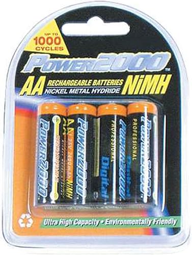 Power2000 AA 2950mAh batería recargable NiMH, paquete de 4