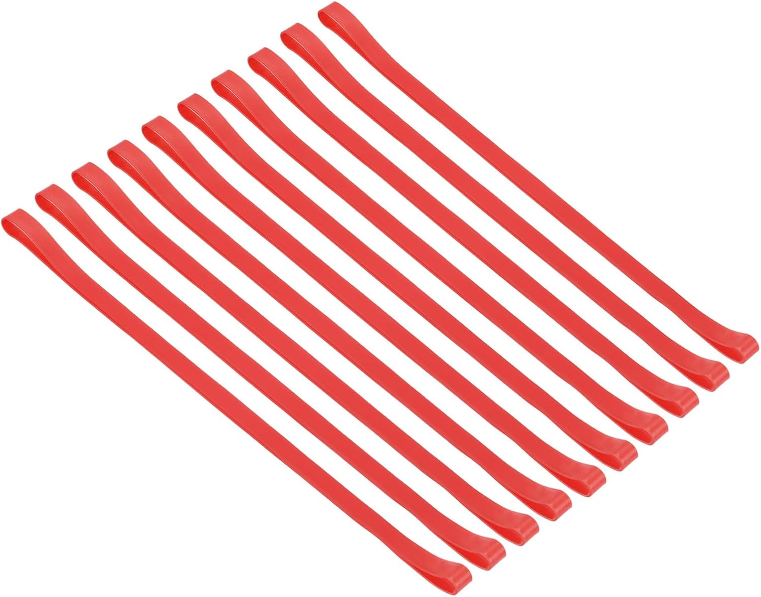 PATIKIL Towel Bands, 10 Pack Elastic Towel Clips Cruise Essentials Windproof Silicone Beach Towel Straps for Beach Pool Cruise Chairs, Red