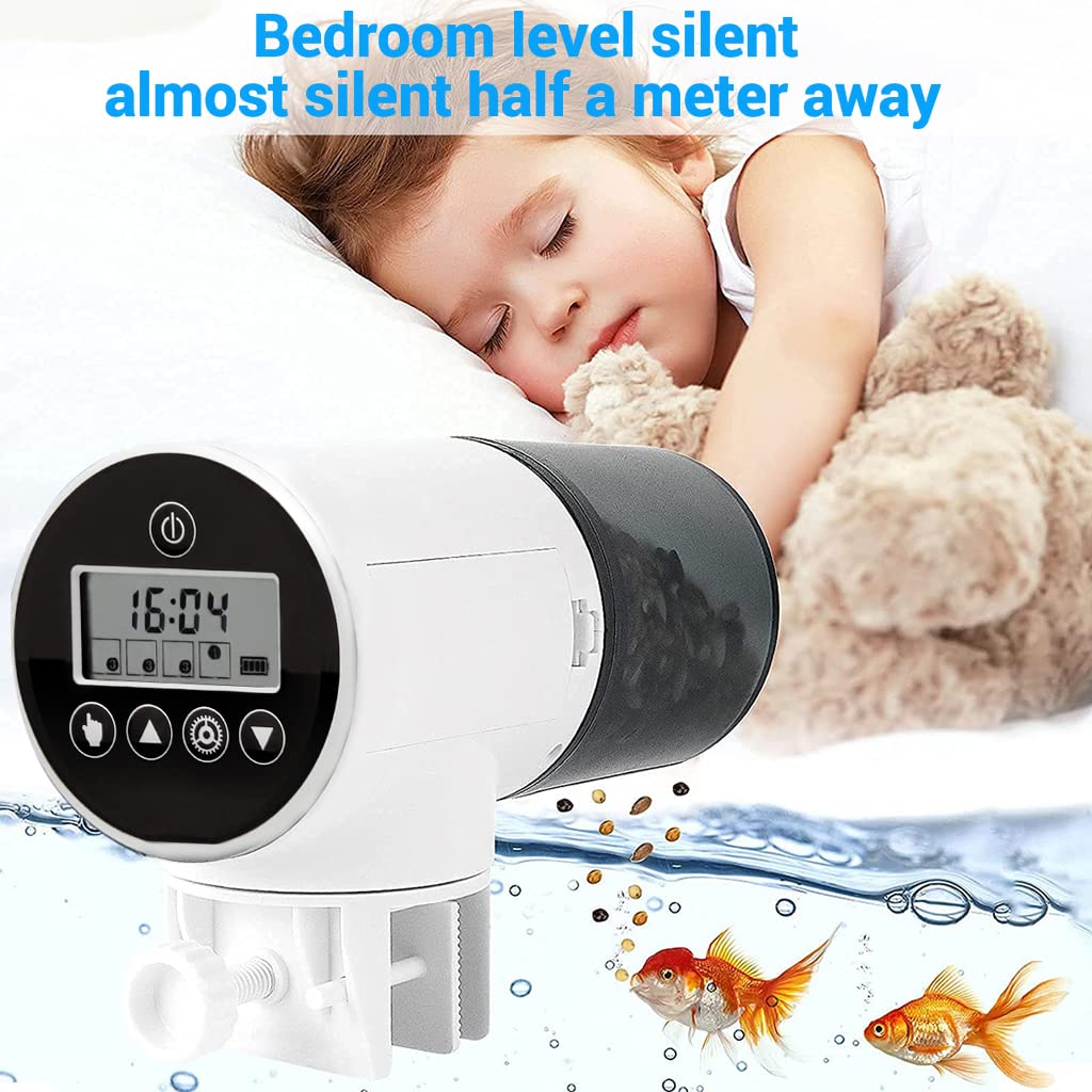 HASTHIP Automatic Fish Feeder, Timer, Moisture Resistant, Flakes/Pellets 2