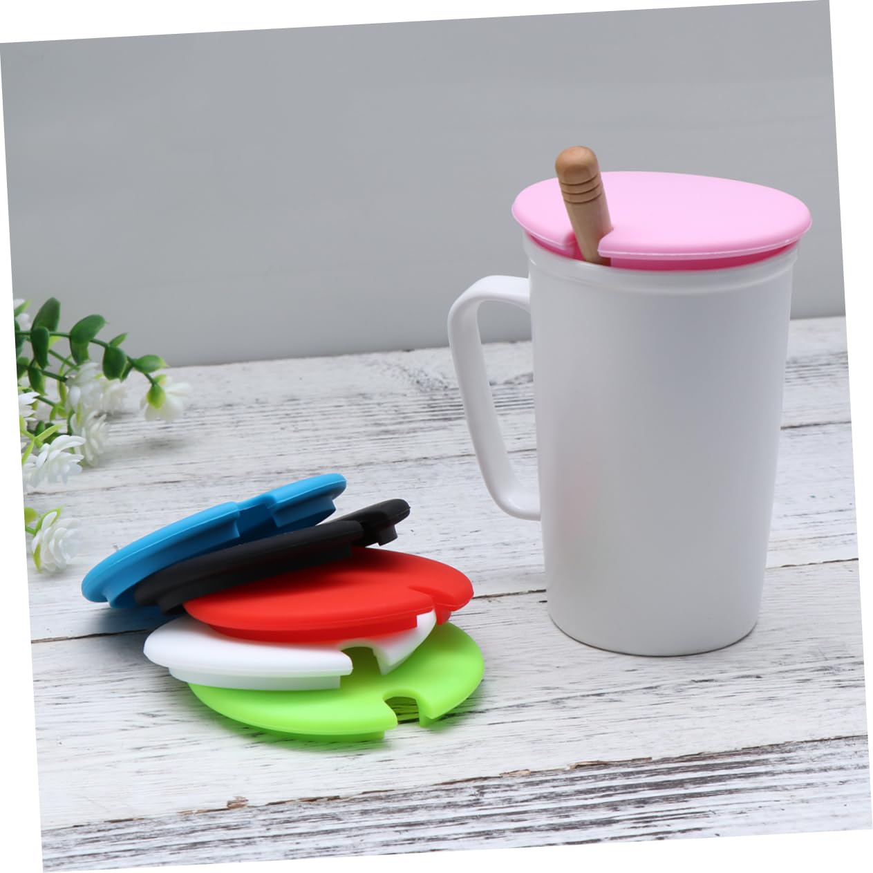 TOPBATHY 18 Stk Becherabdeckung aus Silikon getränkeschutzdeckel getränkeabdeckungen Becherdeckel trinken Deckel des Wasserbechers wasserflasche Silikondeckel für Tasse Wasserbecherdeckel