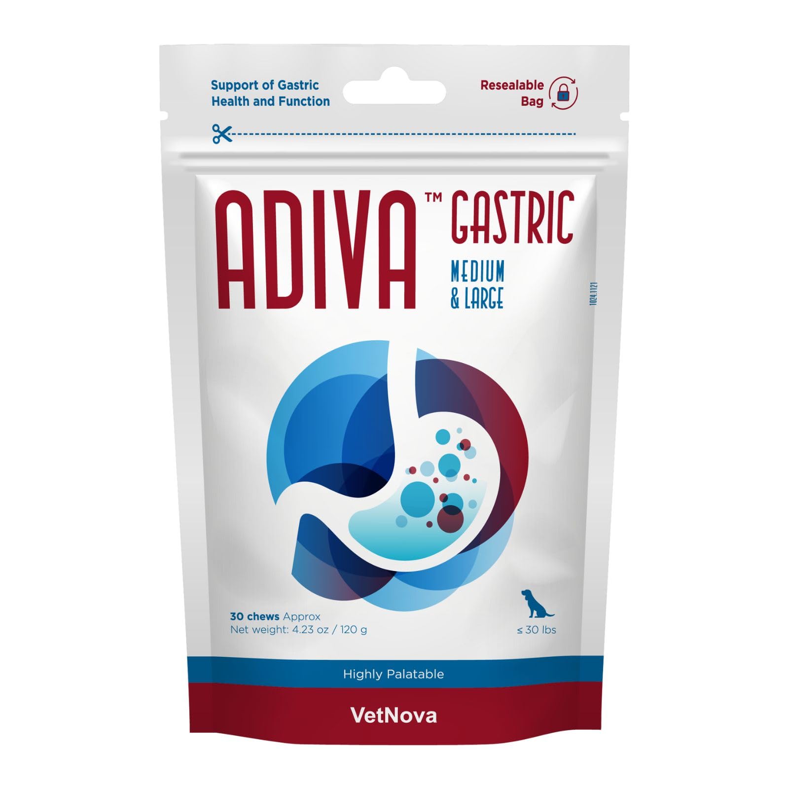 VetNova ADIVA® Gastric Chews M&L