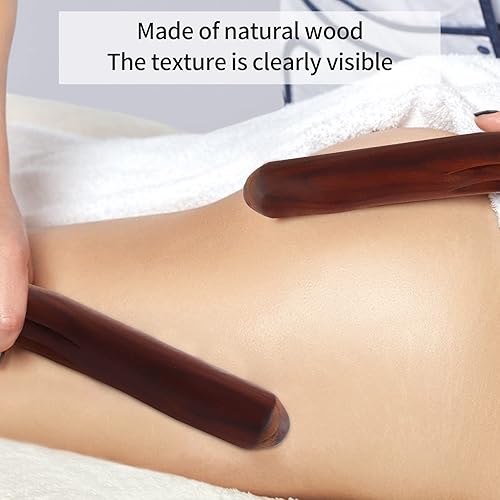 Miniatura 7 de Rodillo de masaje corto de madera Gua Sha herramienta para todo tu cuerpo, cuello, espalda SPA masajeador
