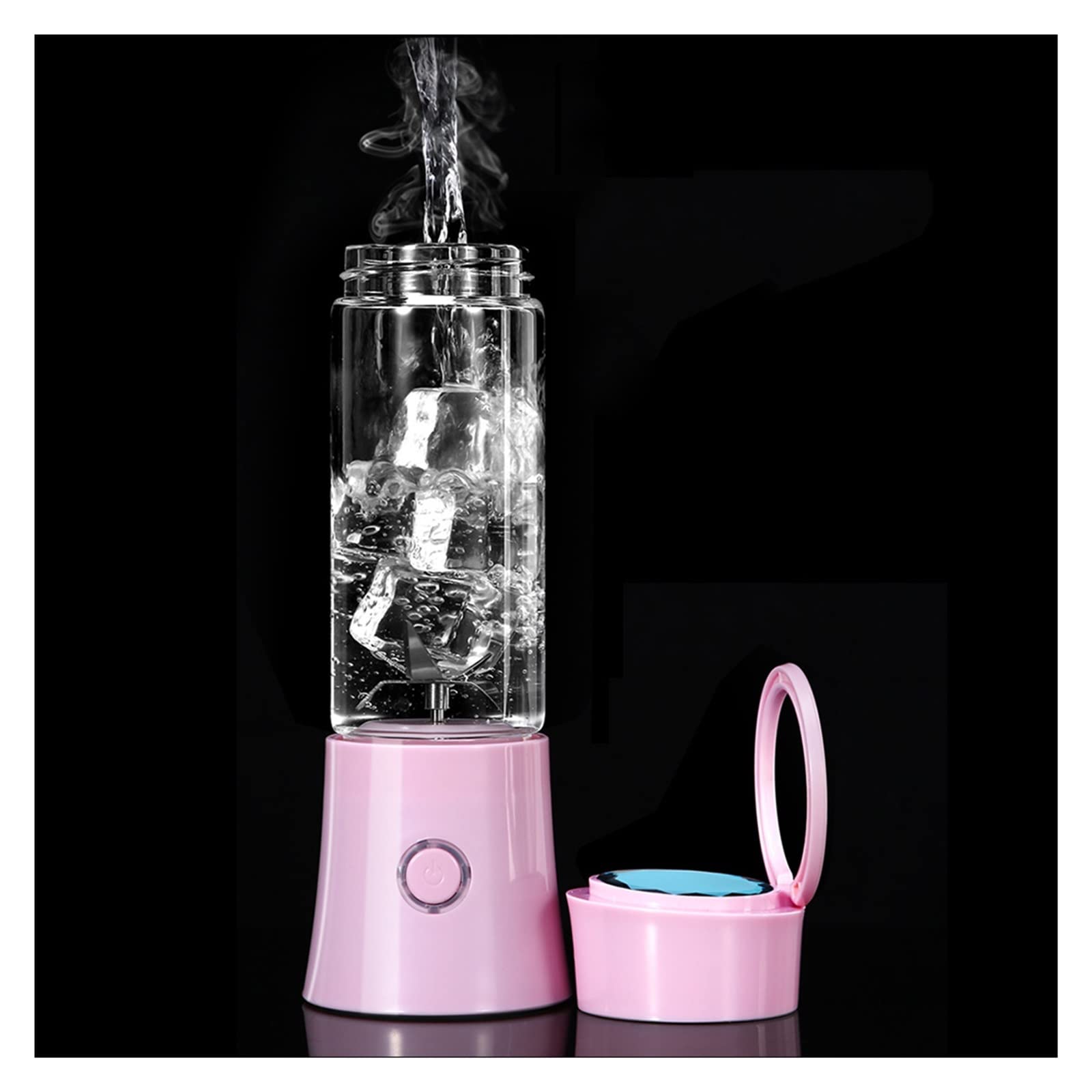 Exprimidor Mini exprimidor eléctrico para el hogar, licuadora Multifuncional, Taza para Mezclar Frutas pequeñas, máquina para Hacer Jugo de 480 ml (Color: A) (Wit)