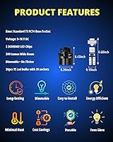 Vista 2 de WLJH 74 focos LED para salpicadero Mini T5 2721 27 37 286 cuña enchufe de giro PC74 para panel de instrumentos automotor, juego de luces indicadoras