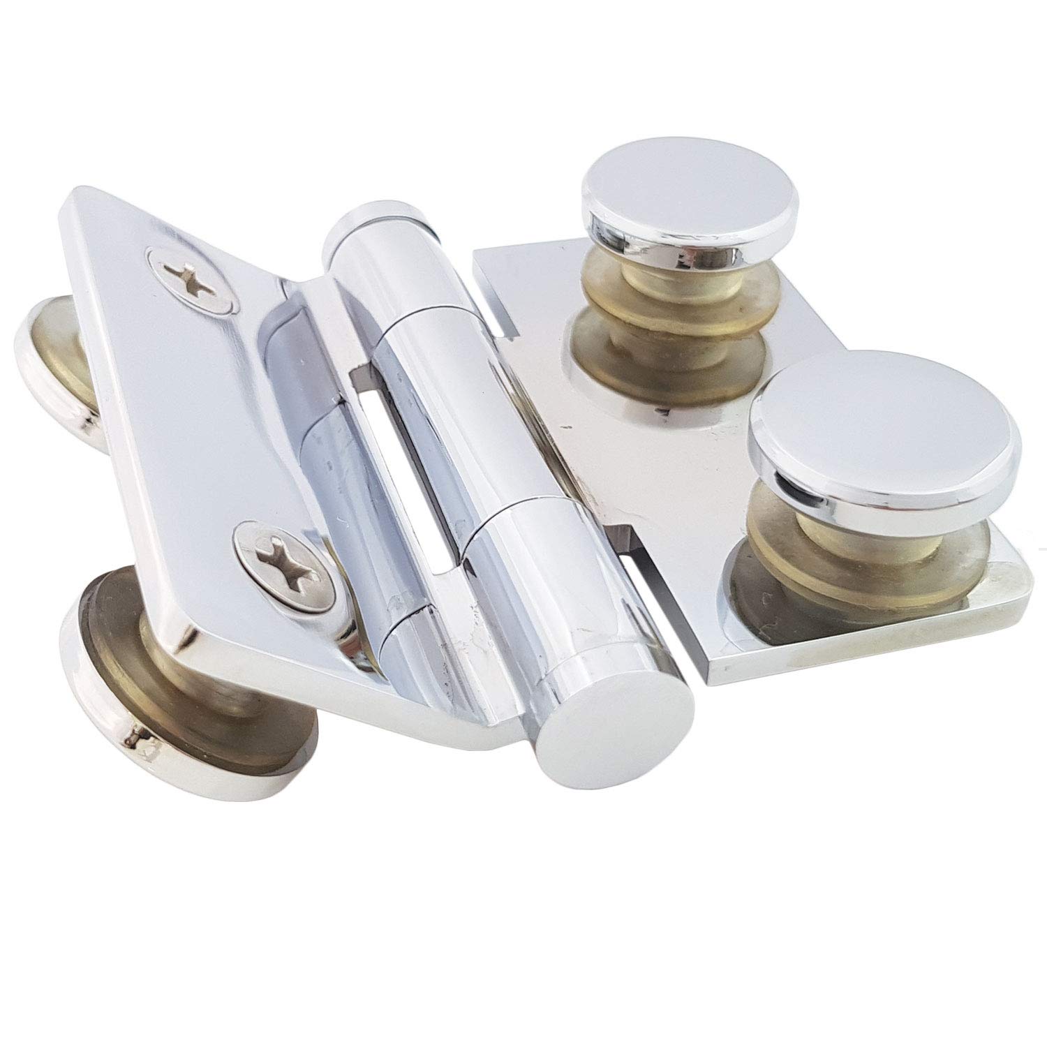 Di Vapor (R) 135 Degree Copper Alloy Door Hinge Bracket for Glass for 5mm Glass