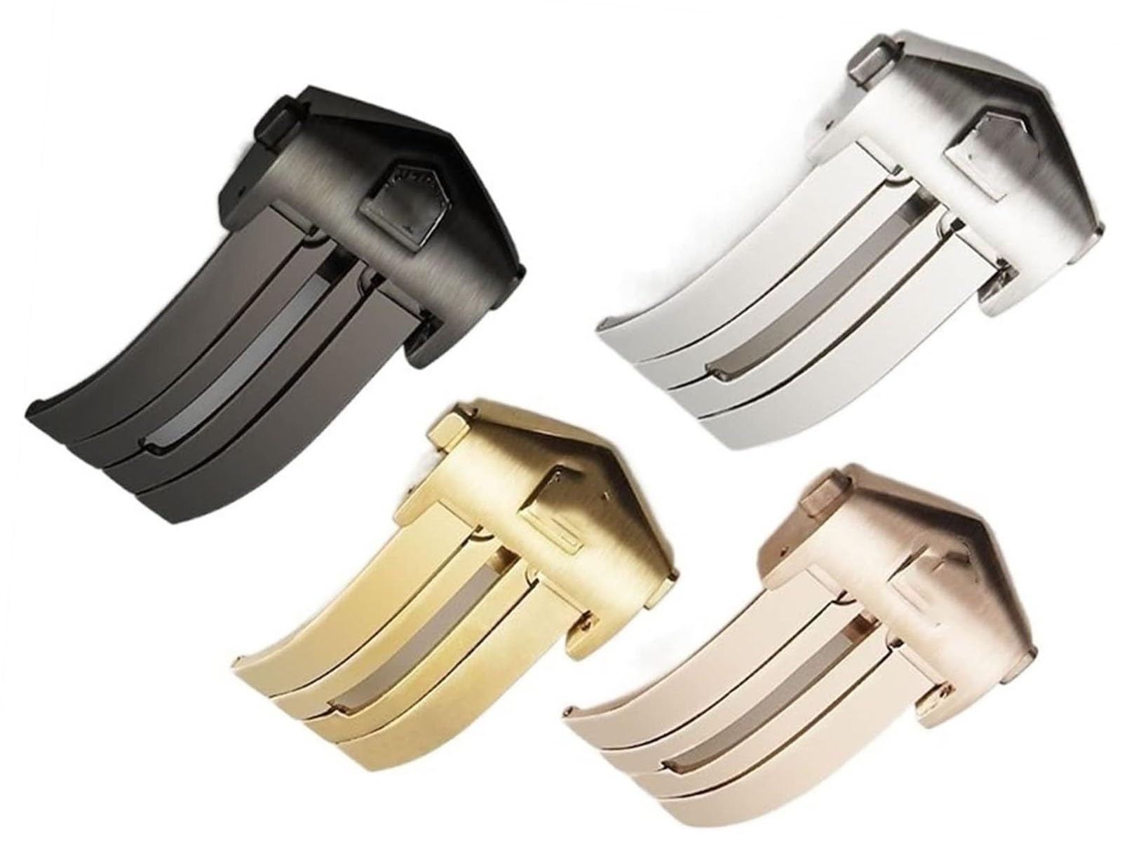 Boucle pliante montre acier pour accessoire de rechange au quotidien actif
